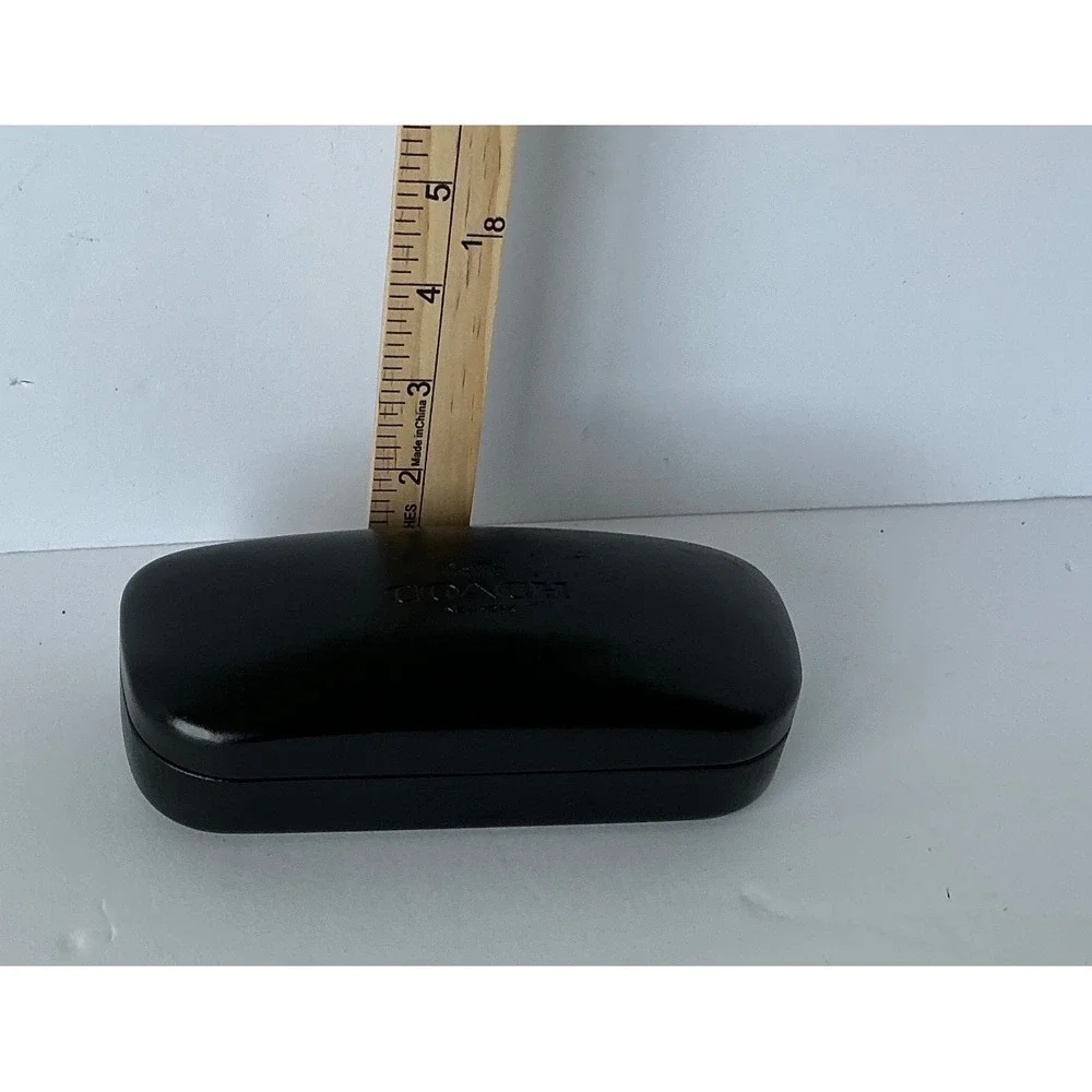 Coach‎ Black Hard Clamshell Sunglasses Case Embossed Logo One Size Classic